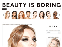 Tablet Screenshot of beautyisboring.com